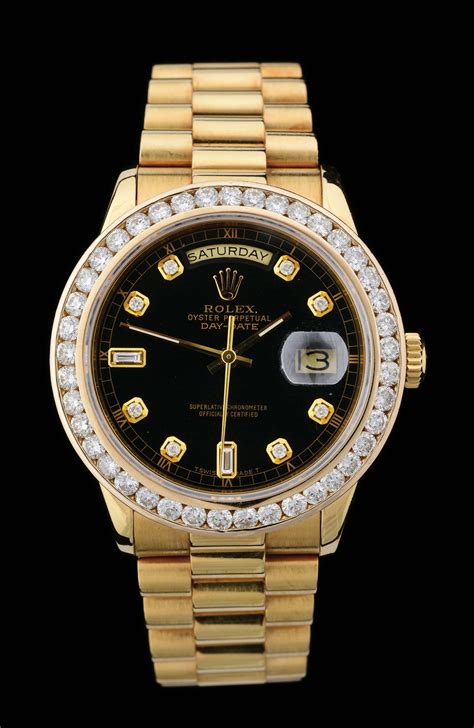 presdential rolex gold black